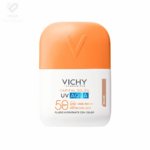 Vichy Capital Soleil UV Aqua tonirani hidracijski fluid SPF 50, lagana vodenasta tekstura sa vitaminom Cg za ujednačen ten i 24h hidratacije.