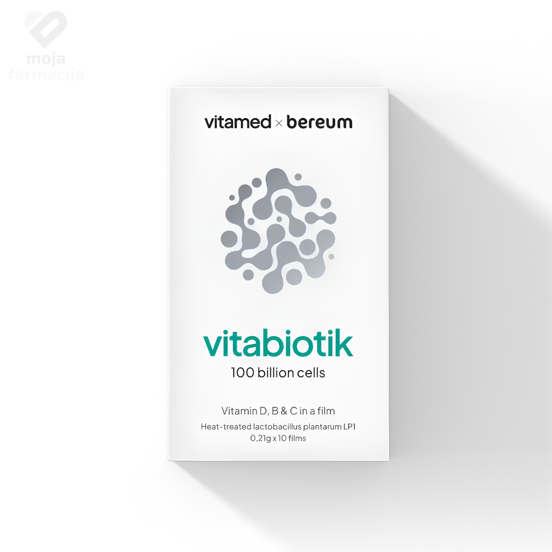 Vitabiotik Postbiotik orodisperzibilni listići za topljenje na jeziku sa vitaminima Vitabiotik Postbiotik orodisperzibilni listići za topljenje na jeziku sa vitaminima