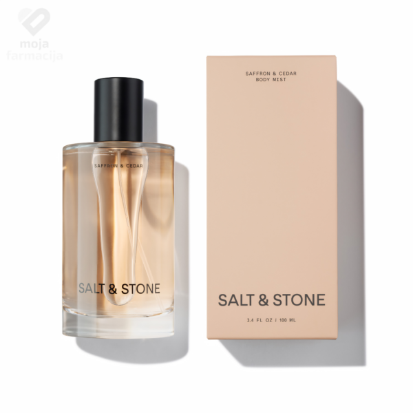 Salt and Stone Saffron and Cedar uniseks mirisni sprej u staklenoj bočici od 100 ml