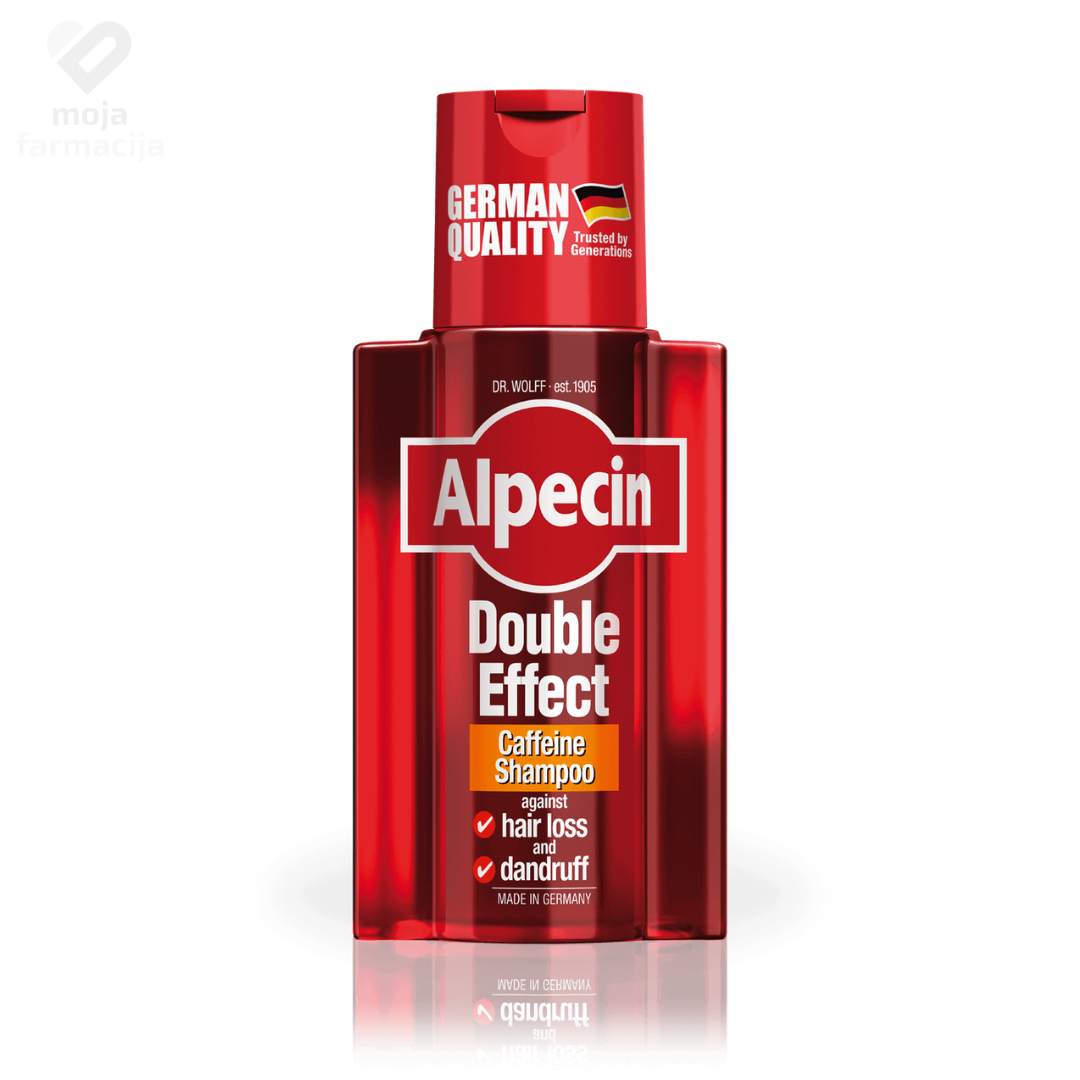 Alpecin Double Effect kofeinski šampon protiv peruti i opadanja kose. Alpecin Double Effect kofeinski šampon protiv peruti i opadanja kose.