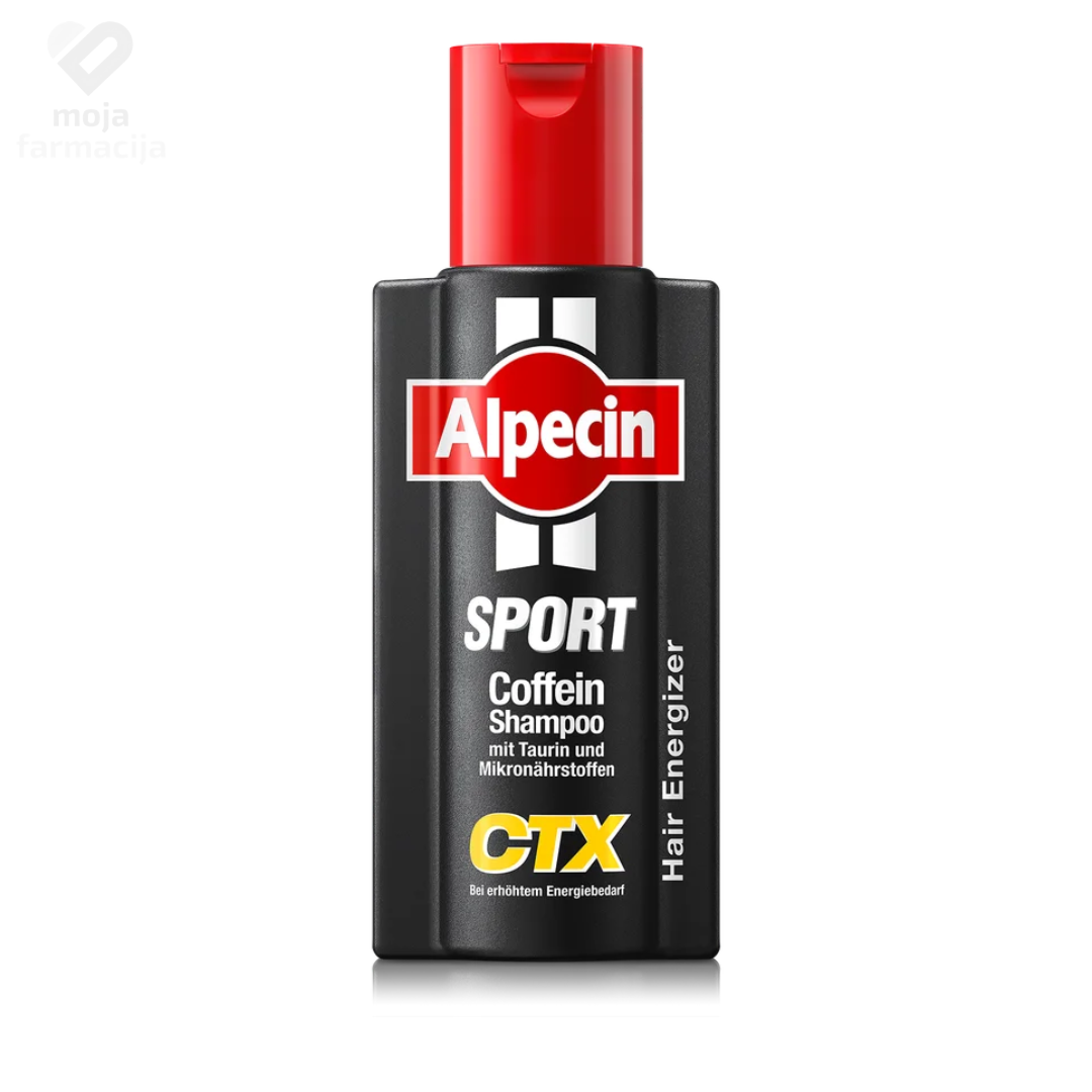 Alpecin Sport kofeinski šampon za kosu CTX protiv opadanja kod sportista.