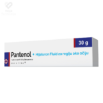 Dukafarm Pantenol + Hijaluron fluid za njegu kože oko očiju i podočnjaka.