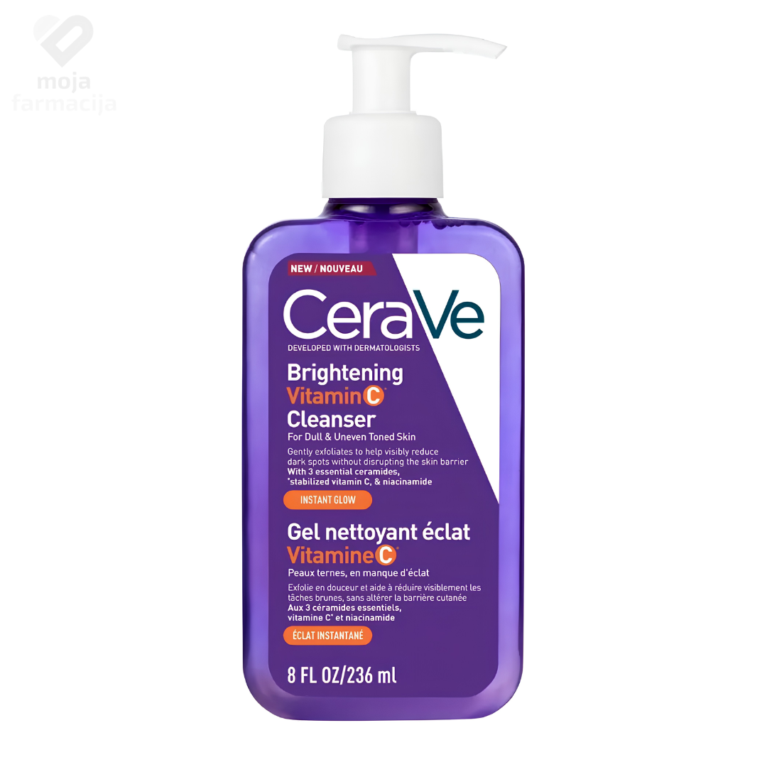 CeraVe Brightening Vitamin C Cleanser gel za čišćenje i sjaj kože lica CeraVe Brightening Vitamin C Cleanser gel za čišćenje i sjaj kože lica