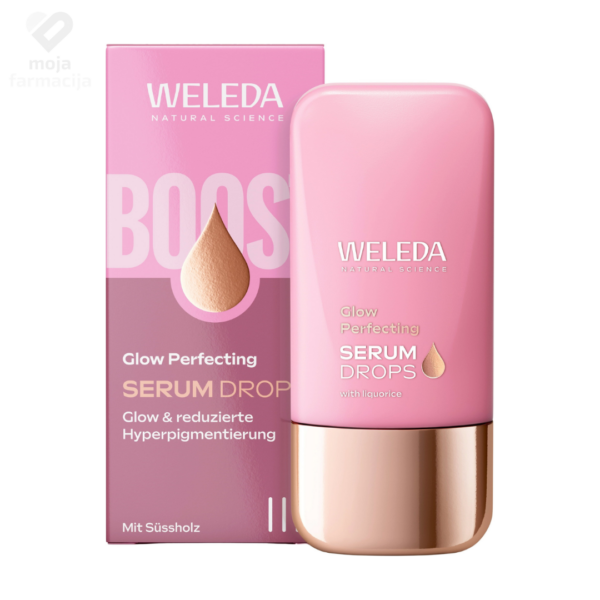 WELEDA Glow Perfecting Booster serum kapi s ekstraktom sladića protiv pigmentacijskih mrlja
