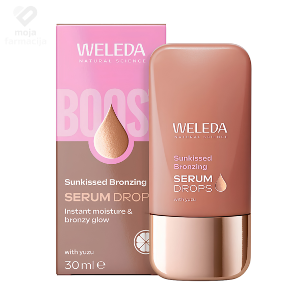 Weleda Sunkissed Bronzing Booster serum kapi za bronzani ten lica 30ml