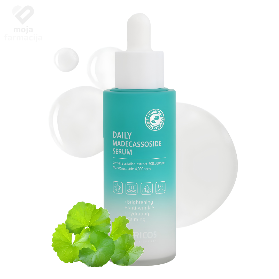 YURICOS Daily Madecassoside Serum 60 posto CICA umirujući korejski serum za osjetljivo lice sa madekasosidom BiH YURICOS Daily Madecassoside Serum 60 posto CICA umirujući korejski serum za osjetljivo lice sa madekasosidom BiH