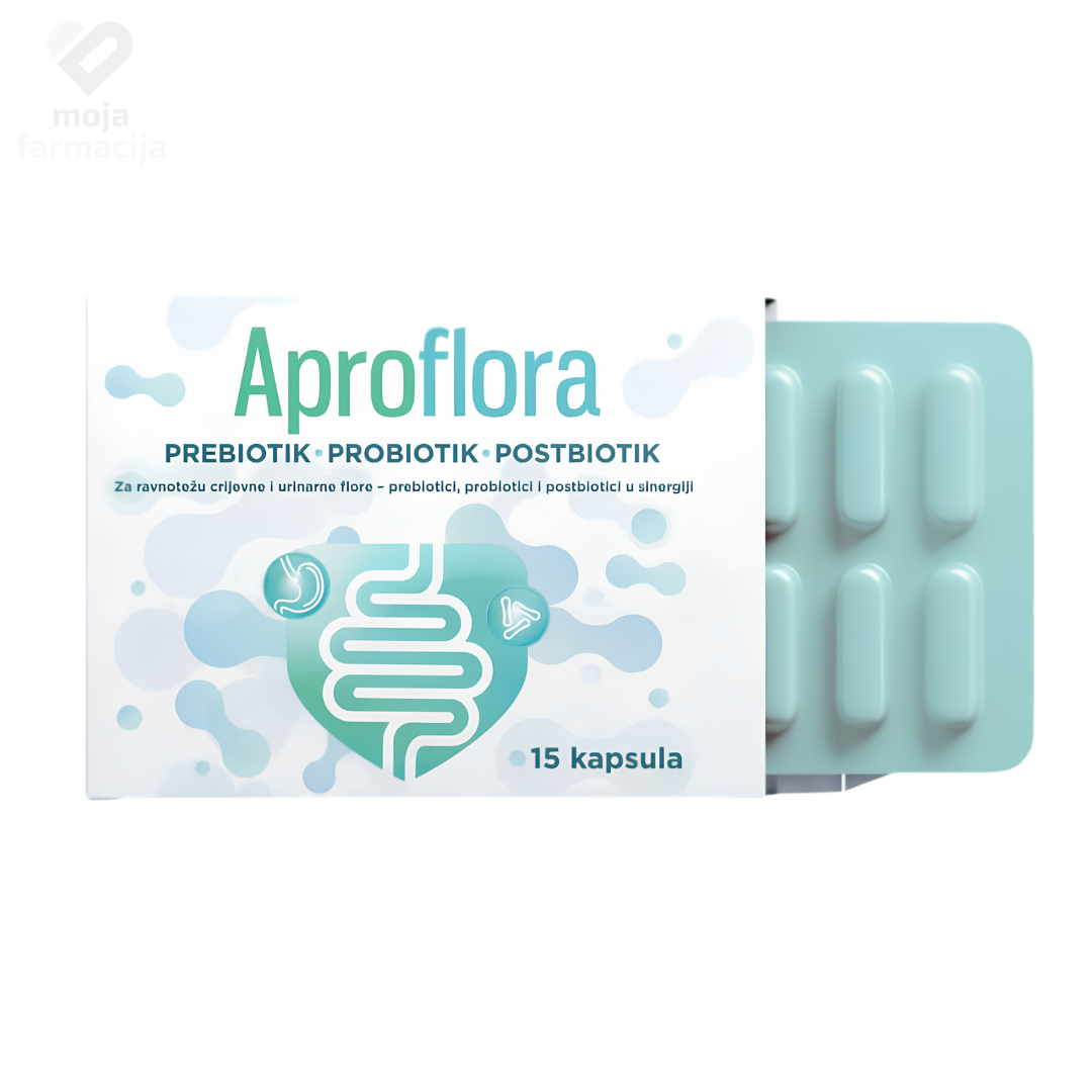 Aproflora kapsule dodatak prehrani za održavanje crijevne i urinarne flore