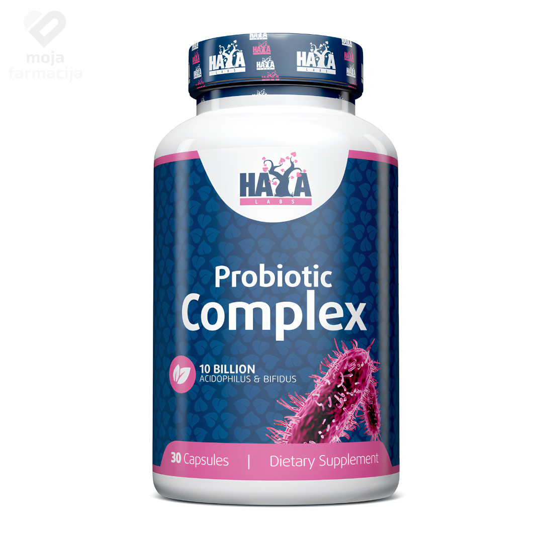 Haya Labs 10 Billion Acidophilus i Bifidus Probiotic Complex 30 kapsula