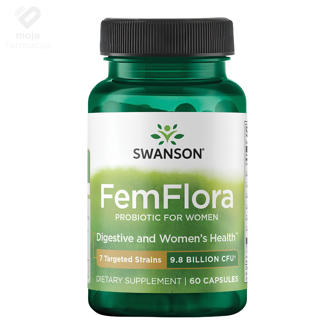 Swanson FemFlora probiotik za žene sa 7 sojeva laktobacila za urogenitalnu floru