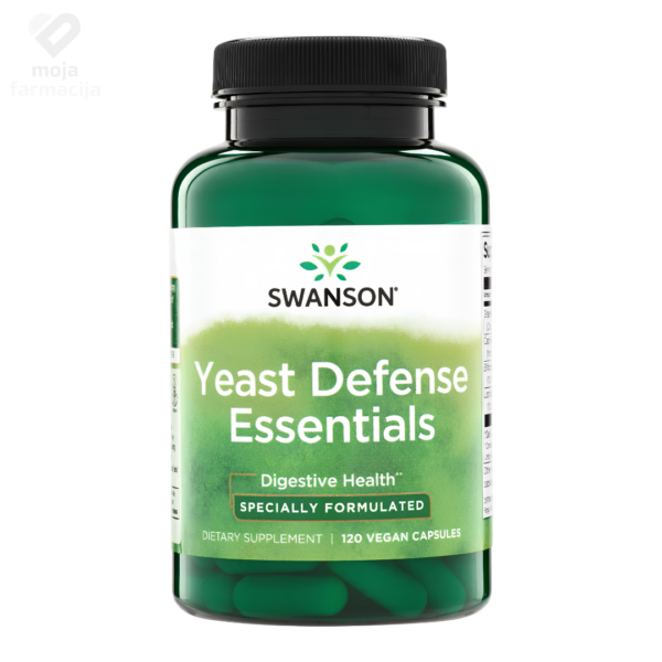 Swanson Yeast Defense Essentials kapsule protiv kandide u crijevima i vaginalnih gljivičnih infekcija