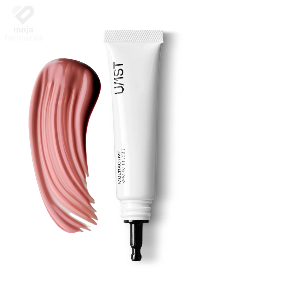 U1ST Multiactive Serum Blush hibridno tečno rumenilo za lice u bočici.