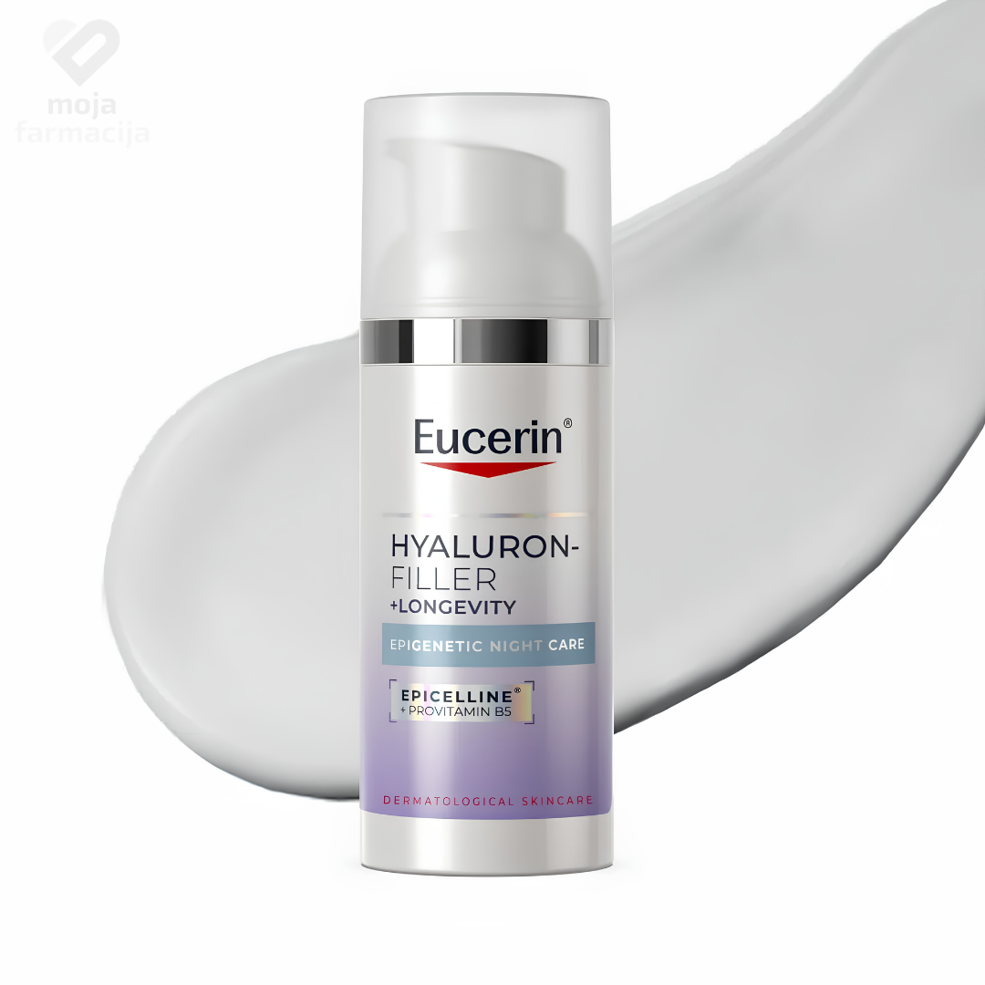Eucerin Hyaluron-Filler + Longevity Epigenetic noćna krema protiv bora Eucerin Hyaluron-Filler + Longevity Epigenetic noćna krema protiv bora