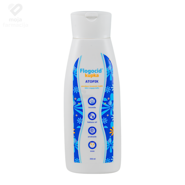 Flogocid ATOPIK blaga pjenušava kupka kremaste teksture od 250ml za kupanje i tuširanje atopijske i osjetljive kože.