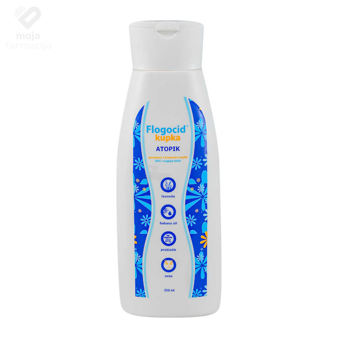 Flogocid ATOPIK blaga pjenušava kupka kremaste teksture od 250ml za kupanje i tuširanje atopijske i osjetljive kože. (2) Flogocid ATOPIK blaga pjenušava kupka kremaste teksture od 250ml za kupanje i tuširanje atopijske i osjetljive kože.