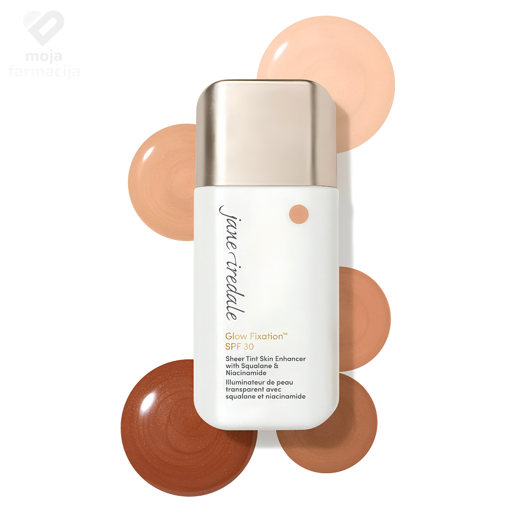 JANE IREDALE Glow Fixation SPF40 Sheer Tint tonirani mineralni serum u pakovanju od 40ml JANE IREDALE Glow Fixation SPF40 Sheer Tint tonirani mineralni serum u pakovanju od 40ml.