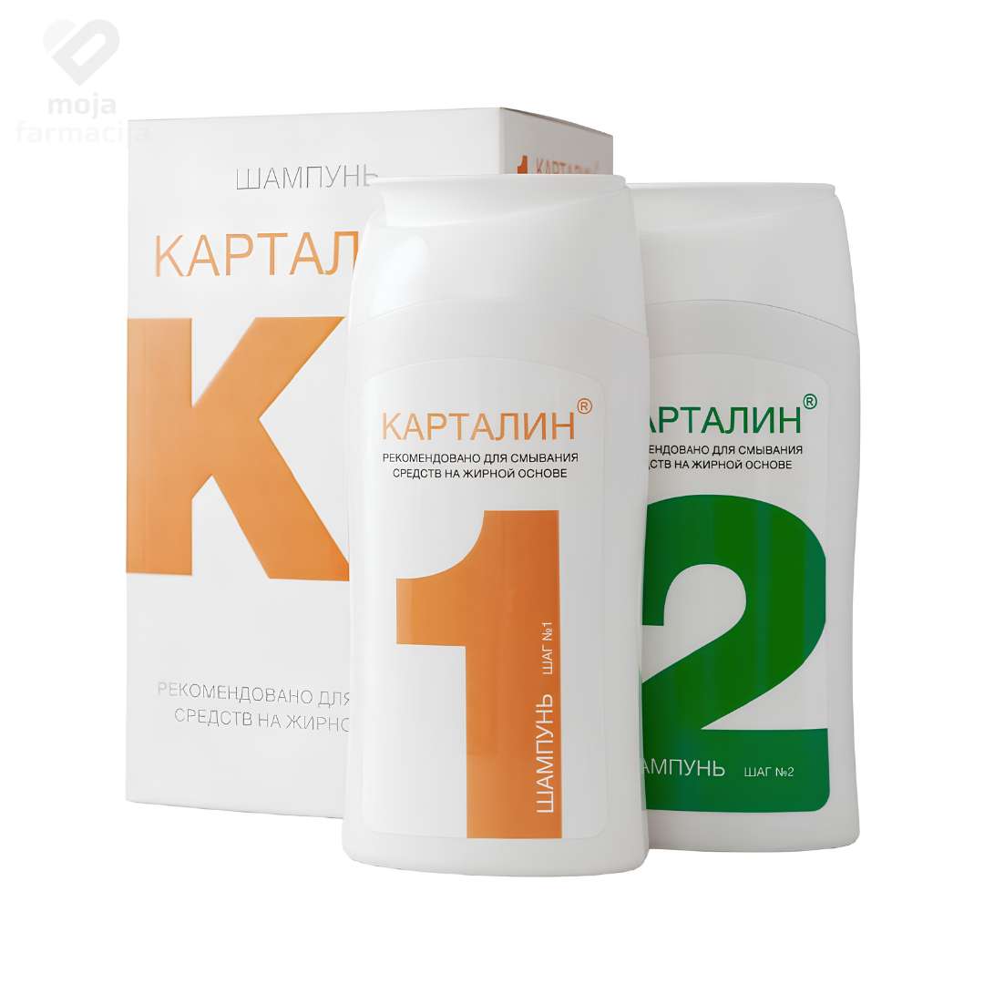 Kartalin dvokomponentni šampon Faza 1 i Faza 2 za psorijazu i seboreju Kartalin dvokomponentni šampon Faza 1 i Faza 2 za psorijazu i seboreju