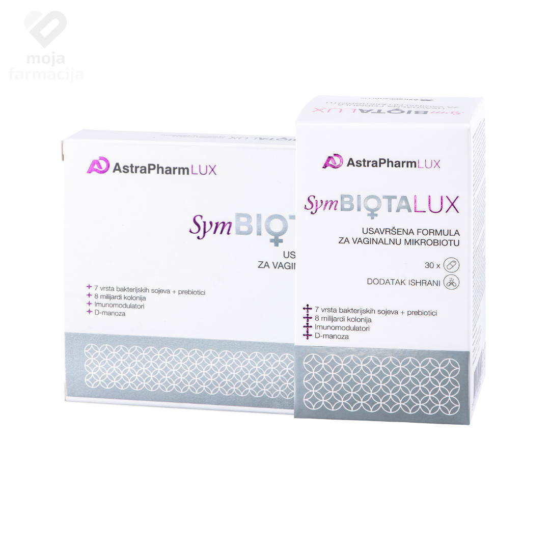 SymBiotaLUX kapsule za vaginalnu floru, urinarni trakt i imunitet žena pakovanje od 15 i 30 kapsula