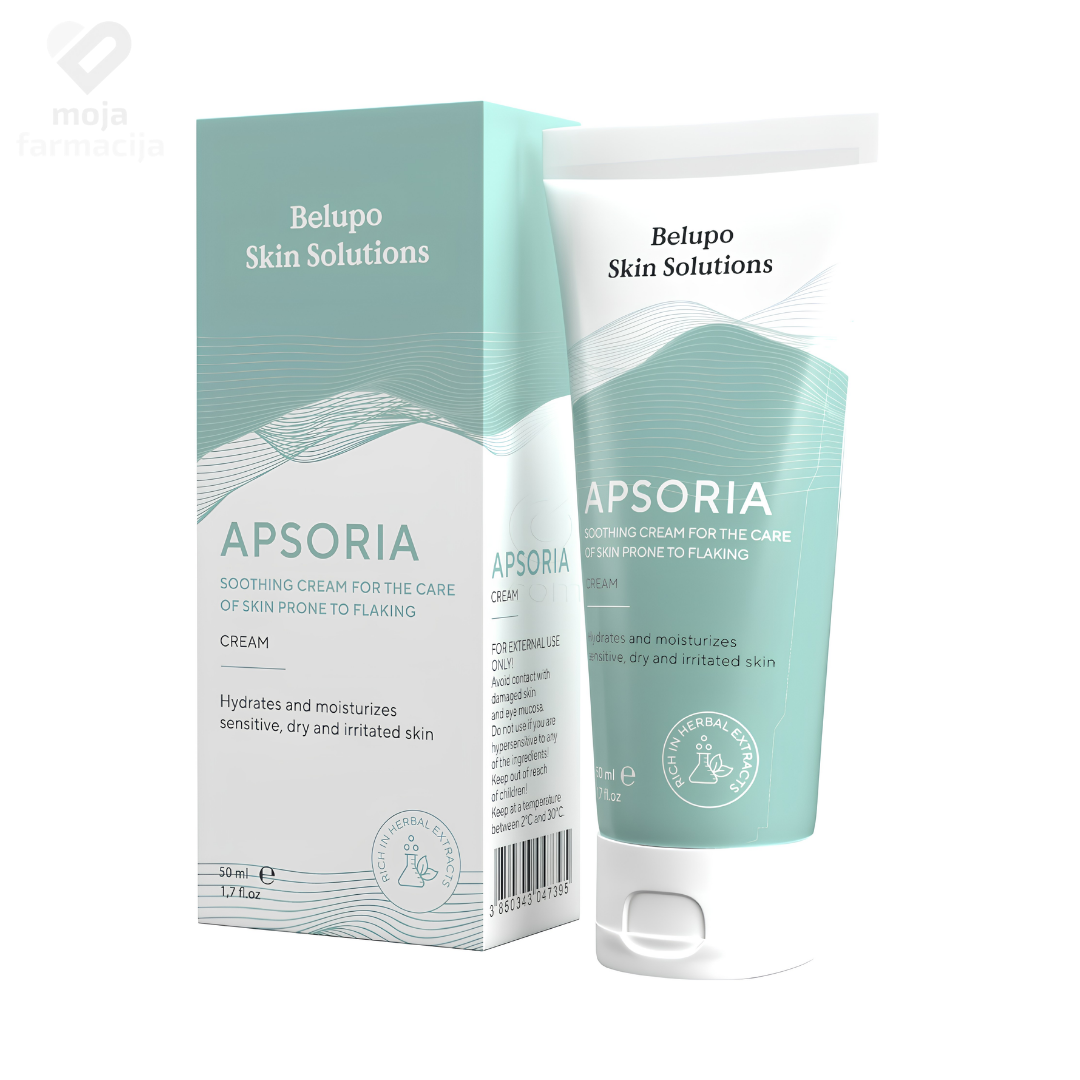 Belupo Skin Solutions Apsoria umirujuća krema za psorijazu 50 ml Belupo Skin Solutions Apsoria umirujuća krema za psorijazu 50 ml