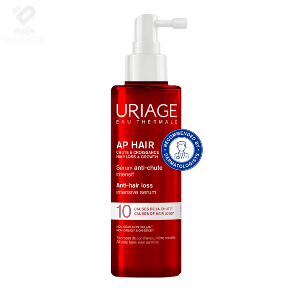 Uriage AP HAIR anti-hair loss intensive serum protiv opadanja kose sa raspršivačem.