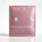 Booster kolagen pink hidrogel maska za lice sa PDRN-om i peptidima za regeneraciju kože.