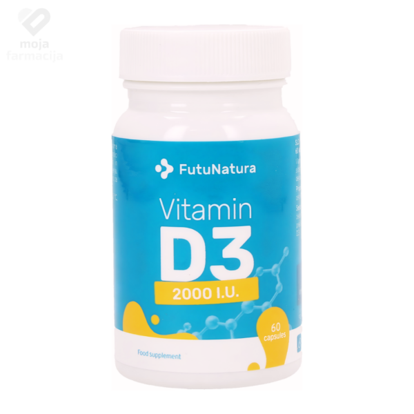 FUTUNATURA Vitamin D3 2000 IU pakovanje od 60 mekih kapsula