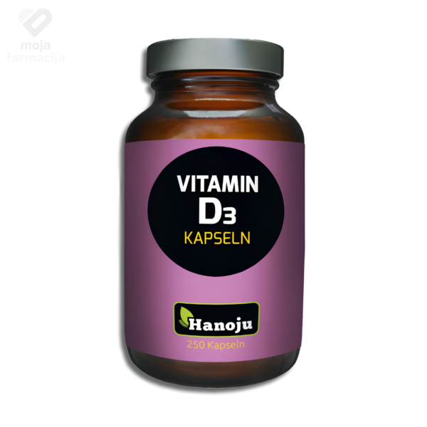 HANOJU Vitamin D3 5000 IU meke kapsule sa maslinovim uljem za imunitet i kosti