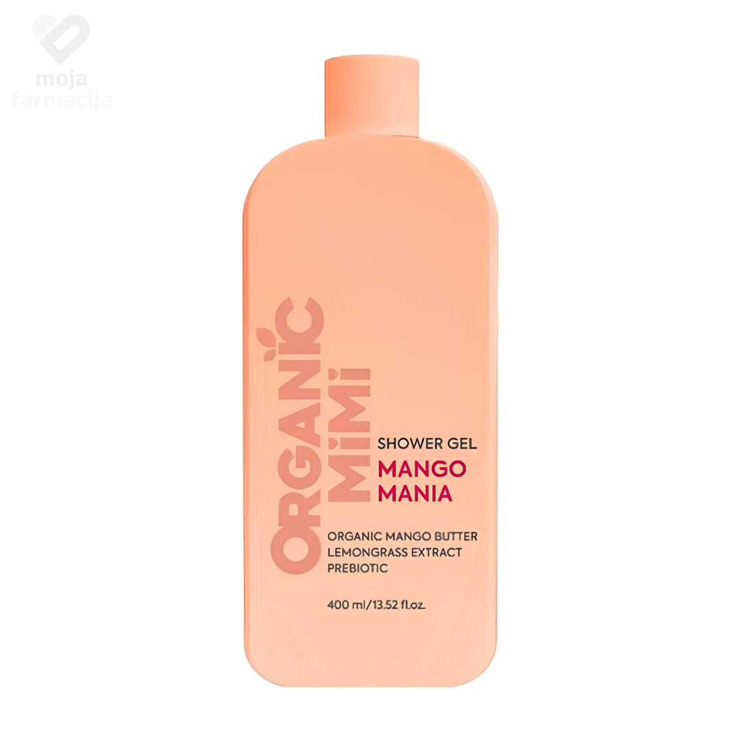 Organic MiMi Mango Mania hidratantni gel za tuširanje sa mangom i limunskom travom Organic MiMi Mango Mania hidratantni gel za tuširanje sa mangom i limunskom travom