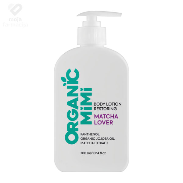 Organic MiMi Matcha Lover obnavljajući losion za tijelo sa jojobinim uljem i mača čajem