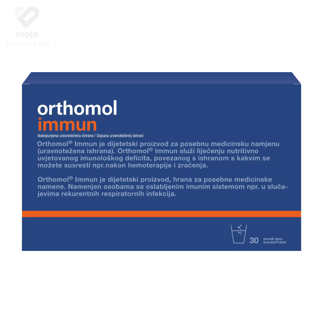 Orthomol Immun granule u vrećicama za pripremu napitka za imunitet 30 vrećica Orthomol Immun granule u vrećicama za pripremu napitka za imunitet 30 vrećica