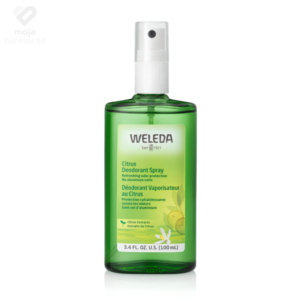 Weleda Citrus prirodni sprej dezodorans 100ml sa limunom.
